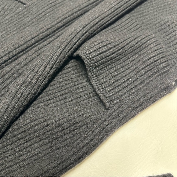 MAXMARA STUDIO OPEN CARDIGAN SZ S/M Black Women's elbow sleeves Sweater - Picture 11 of 11